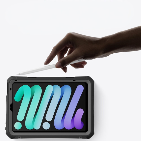 Водонепроникний чохол IP68 для iPad mini 8.3" 2021 (6 gen.) / iPad mini 8.3" 2024 (7 gen.), чорний