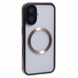 Магнітний чохол Dual Glass MagSafe для iPhone 16, золотий