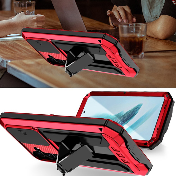 Бронированный чехол для Samsung Galaxy S25+ Plus, R-JUST, красный