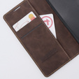 Чехол для Xiaomi 13 lite, ERBORD Vintage, бумажник с клапаном, кофе