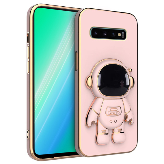 Чехол до Samsung Galaxy S10, Astronaut, розовый rose gold