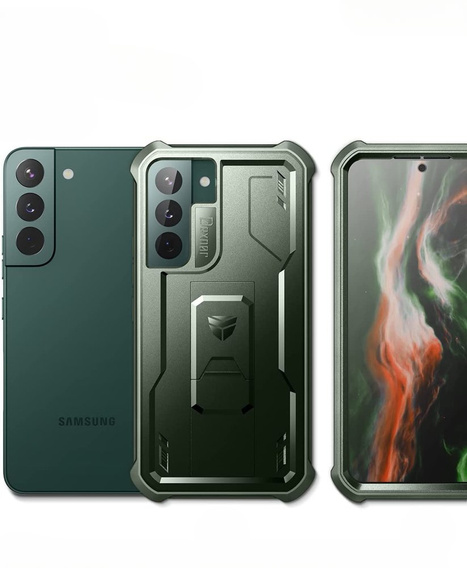 Броньований чохол для Samsung Galaxy S22, Dexnor Full Body, зелений