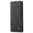 Чехол CASEME для Samsung Galaxy S22 Ultra, Leather Wallet Case, чёрный