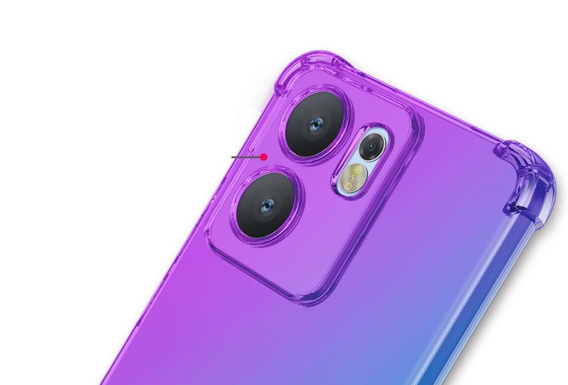 Чохол для Oppo Reno 13F / Oppo Reno 13FS, Gradient Dropproof, Фіолетовий / синій