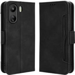 Футляр з клапаном для Xiaomi Redmi 13C / Poco C65, Card Slot, чорний