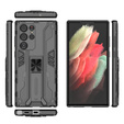 Чoхол до Samsung Galaxy S22 Ultra 5G, Military kickstand, чорний