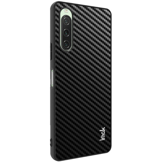 Чехол IMAK до Sony Xperia 10 V, LX-5 Series, Carbon, чёрный