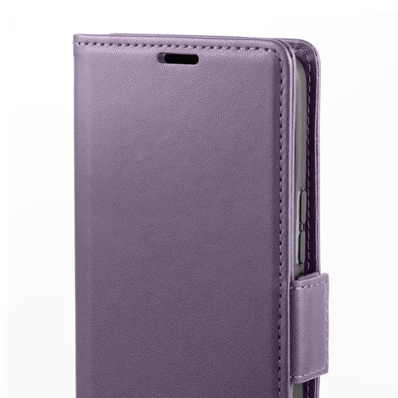 Чохол для Motorola Edge 60 / 60 Fusion, ERBORD Glossy Litchi, гаманець з клапаном, фіолетовий