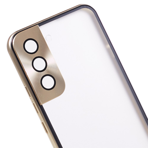 Чохол для Samsung Galaxy S22, Magnetic Dual Glass, золотий