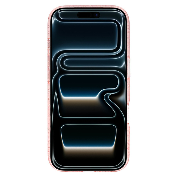 Чехол для iPhone 16 Pro Max, ERBORD Glitter MagSafe, прозрачный + стекло для экрана