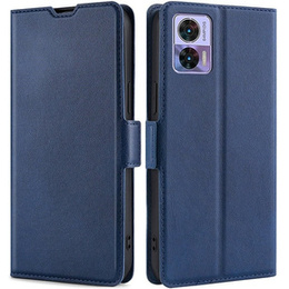 Откидной чехол для Motorola Edge 30 Neo 5G, Wallet Thin Magnet, темно-синий