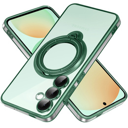 Магнитный чехол для Samsung Galaxy S24 FE, для MagSafe, зелёный