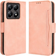 Футляр з клапаном для Xiaomi 14T, Card Slot, рожевий