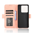 Откидной чехол для Xiaomi Poco M7 Pro 5G, Card Slot, розовый