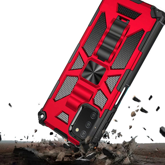 Чoхол до Samsung Galaxy A03s, Armor Kickstand, червоний