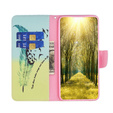 Откидной чехол для Samsung Galaxy M34, Wallet, feather, синий