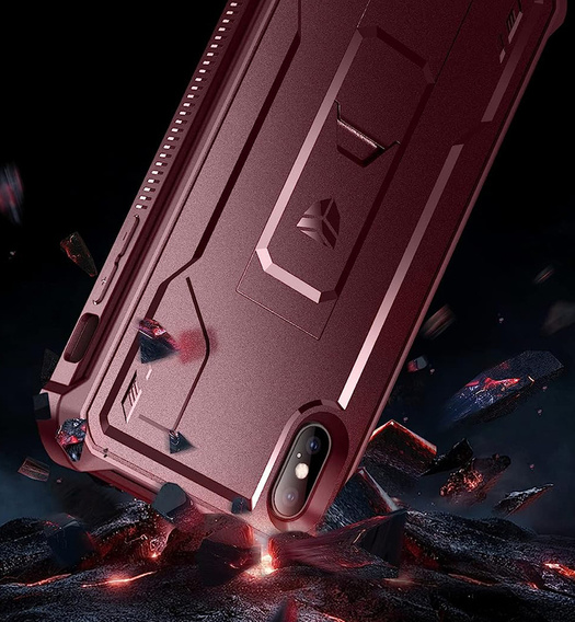 Бронированный чехол для iPhone XS Max, Dexnor Full Body, красный