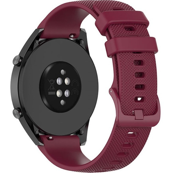 Силиконовый ремешок до Huawei Watch GT Runner / GT 3 46mm, Wine Red