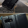 Флип-кейс CASEME для Samsung Galaxy S10+ Plus, Waxy Textured, чёрный