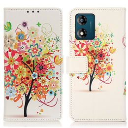 Откидной чехол для Motorola Moto E13, Wallet Tree, красный