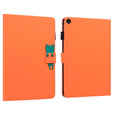 Чехол для Lenovo Tab M10 Plus 10.6 Gen 3, с клапаном, animal, оранжевый