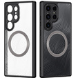 Чохол DuxDucis для Samsung Galaxy S24 Ultra, Aimo Case, для MagSafe, прозорий / чорний