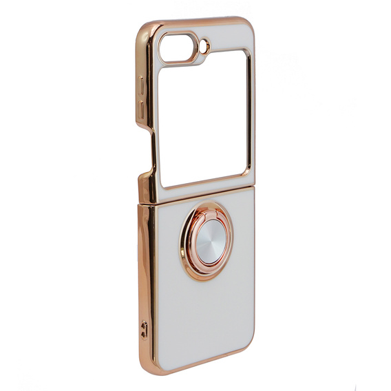 Чехол до Samsung Galaxy Z Flip 5 5G, Electro Ring, белый