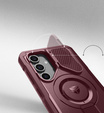 Броньований чохол для Samsung Galaxy S24 FE, Dexnor Full Body (Two Frames), рожевий