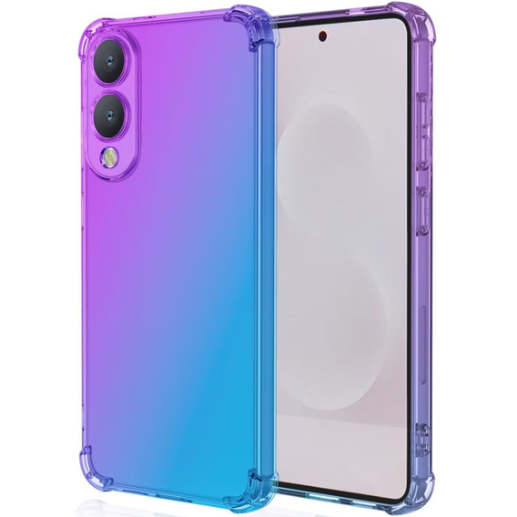 Чехол для Samsung Galaxy S25 Edge, Gradient Dropproof, Фиолетовый / синий