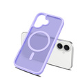 Матовый чехол для iPhone 17, для MagSafe, полупрозрачный фиолетовый