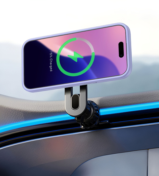 Чохол для iPhone 16 Plus, для MagSafe, ERBORD Matt Case, фіолетовий + захисне скло