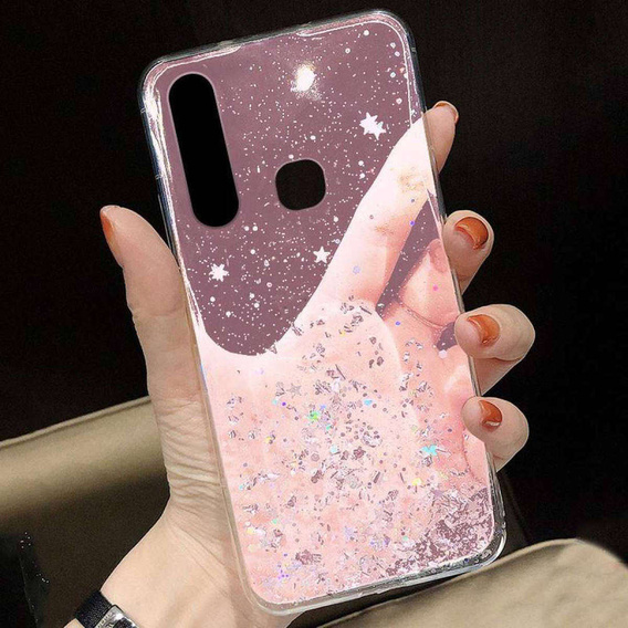 Чoхол до Samsung Galaxy A40, Glittery, рожевий