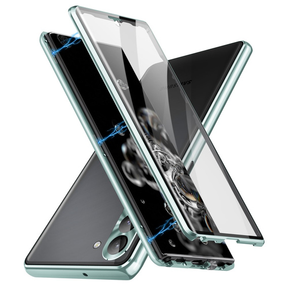 Чохол для Samsung Galaxy S23 Plus, Magnetic Dual Glass, зелений