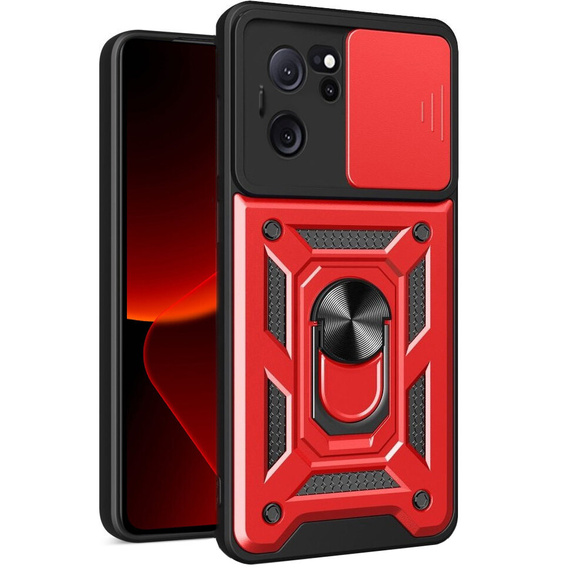 Чехол NOX Camera Slide Xiaomi 13T / 13T Pro, CamShield Slide, красный