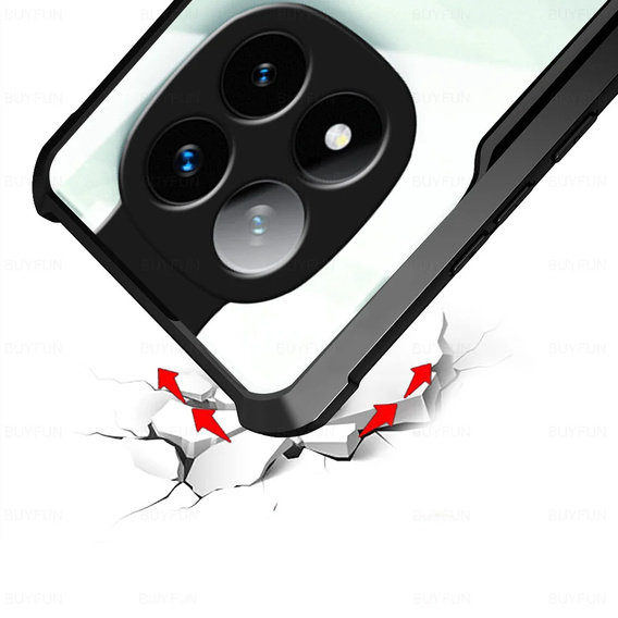 Чехол до Xiaomi Redmi Note 14 Pro, AntiDrop Hybrid, чёрный