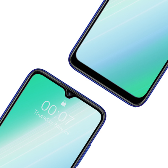 2x Загартоване скло для Xiaomi Redmi Note 8T, ERBORD 3D для всього екрану