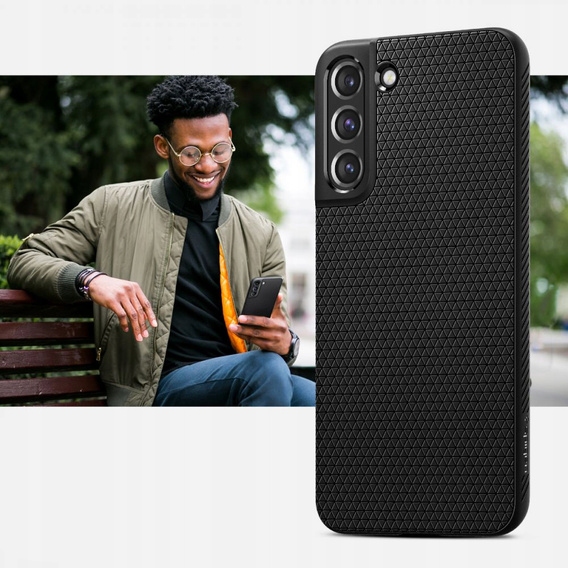 Чехол Spigen до Samsung Galaxy S22+ Plus, Liquid Air, чёрный
