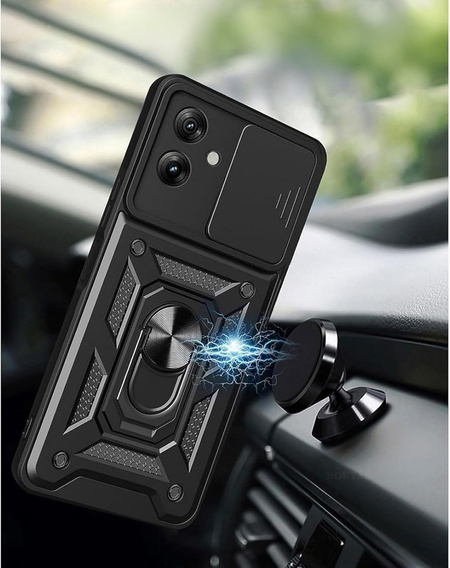 Чехол NOX Camera Slide Realme Note 50, CamShield Slide, чёрный