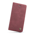 Чехол CASEME для iPhone 7/8/SE 2020/SE 2022, Leather Wallet Case, бордовый