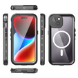 Водонепроникний чохол IP68 для iPhone 15, SHELLBOX MagSafe, чорний