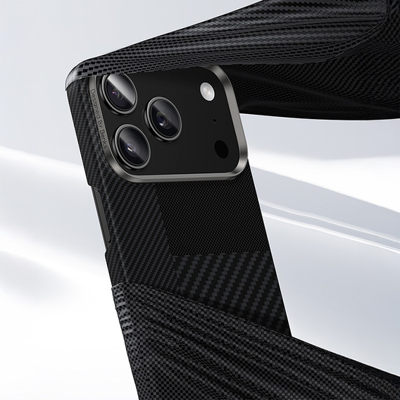 Чехол BENKS Kevlar для Samsung Galaxy S25 Ultra, для MagSafe, Carbon Fiber, чёрный