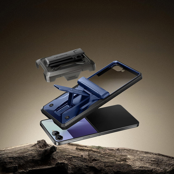 Чехол Tongate MECH с MagSafe для Samsung Galaxy Z Flip7 FE / Z Flip6, зеленый