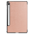 Чехол для Samsung Galaxy Tab S9 FE, Tri-fold, розовый rose gold