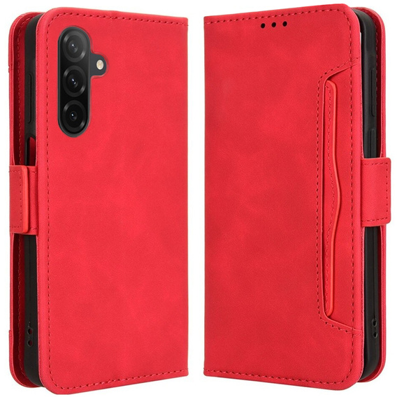 Откидной чехол для Samsung Galaxy A26, Card Slot, красный