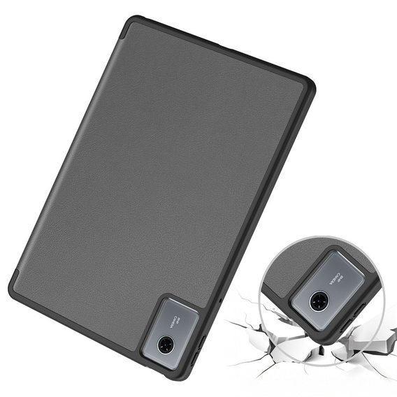 Чехол для Lenovo Idea Tab 11" 2025 TB336FU TB336ZU, подставка, Smartcase с держателем стилуса, серый