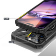 Чохол для iPhone 16 Pro, броньований з підставкою та ручкою, чорний