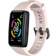 Силиконовый ремешок для Huawei Band 6 / Honor Band 6, Sand Pink
