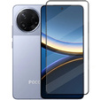 Закаленное стекло 3D для Xiaomi Poco F7 Pro, чёрная рама