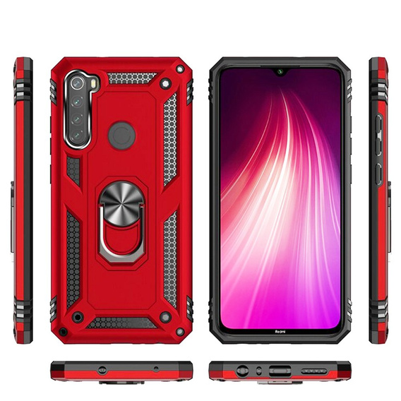 Броньований Чoхол до Xiaomi Redmi Note 8T, Nox Case Ring, червоний