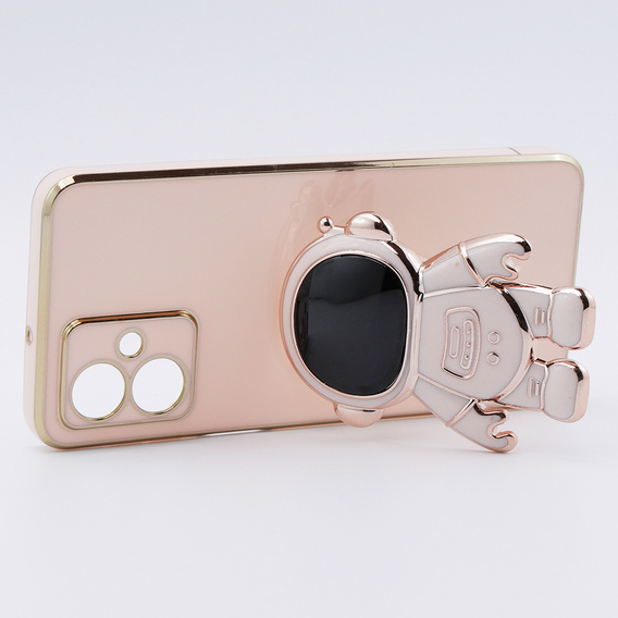 Чoхол до Motorola Moto G54 5G, Astronaut, рожевий rose gold